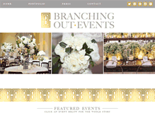 Tablet Screenshot of branchingoutevents.com